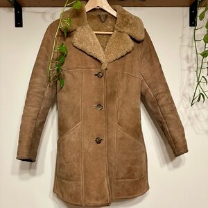 Vintage Brown Shearling Jacket